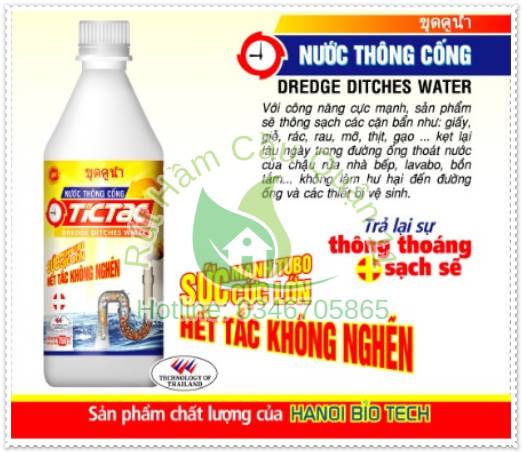 các loại nước thông cống siêu mạnh