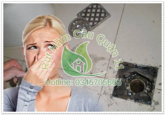 Bồn cầu mới xây có mùi hôi